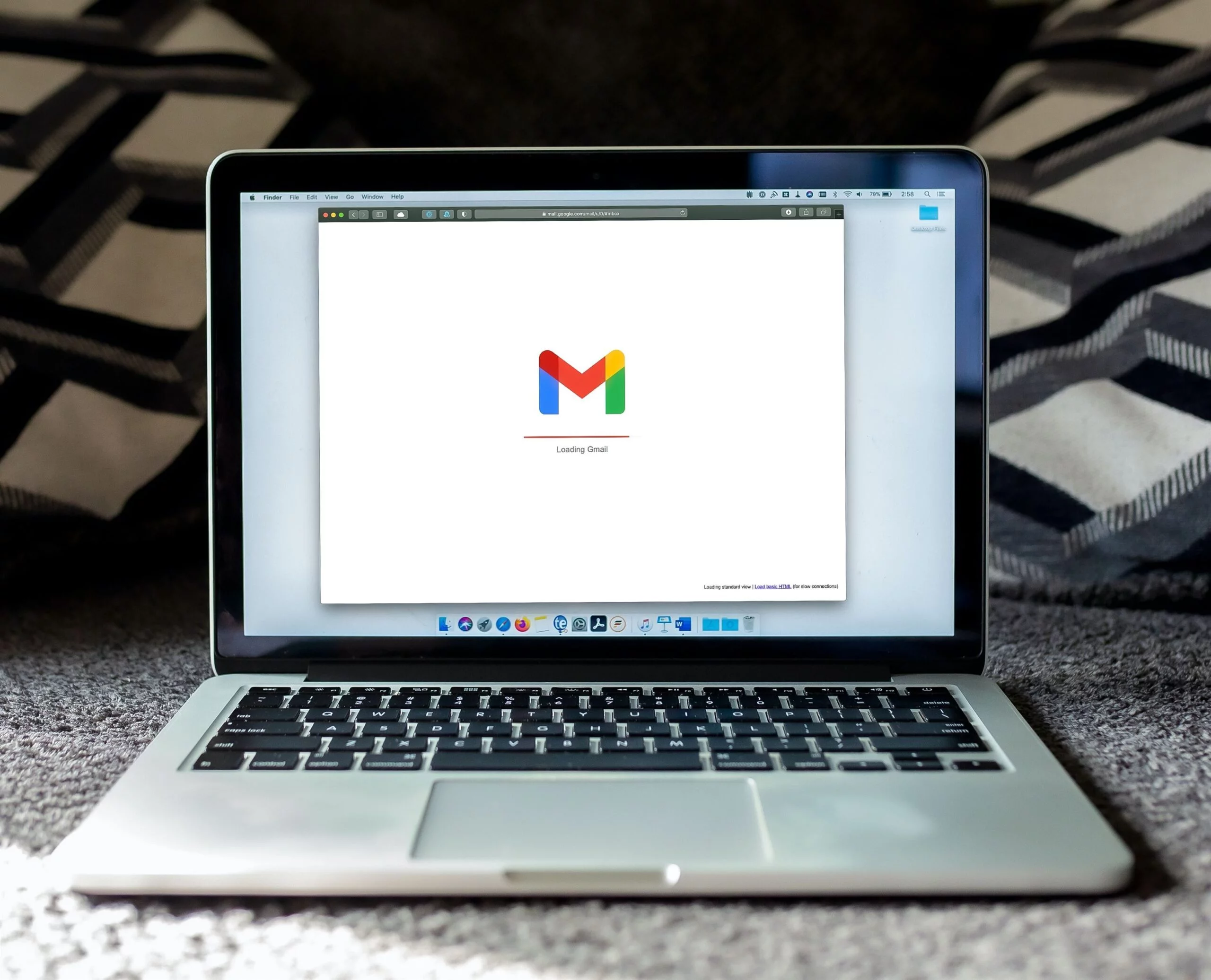 email marketing through gmail on a laptop