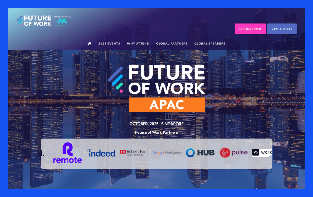 Coworking conferences 2025 - Future of Work APAC.