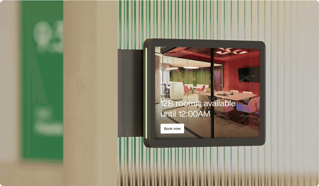 Meeting room booking tablet from Archie.