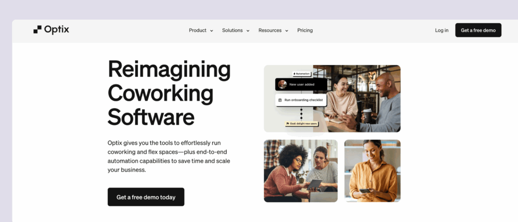 Optix - coworking software.