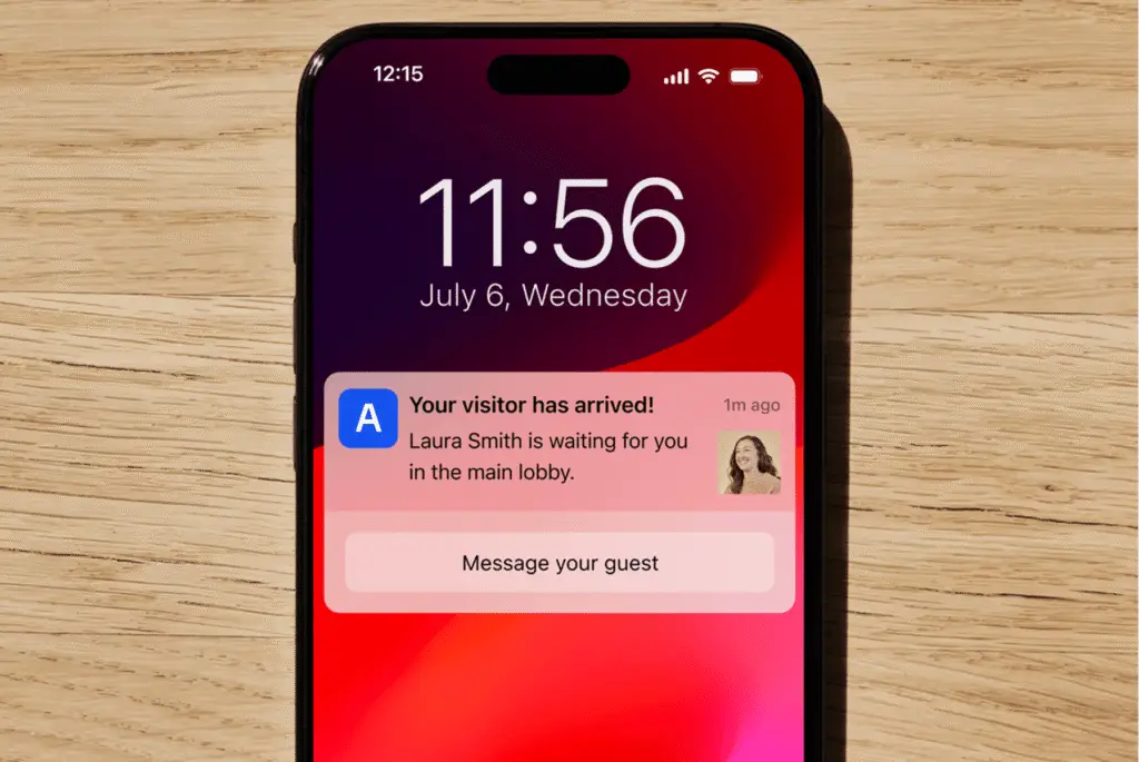 Archie Visitors - host notification.