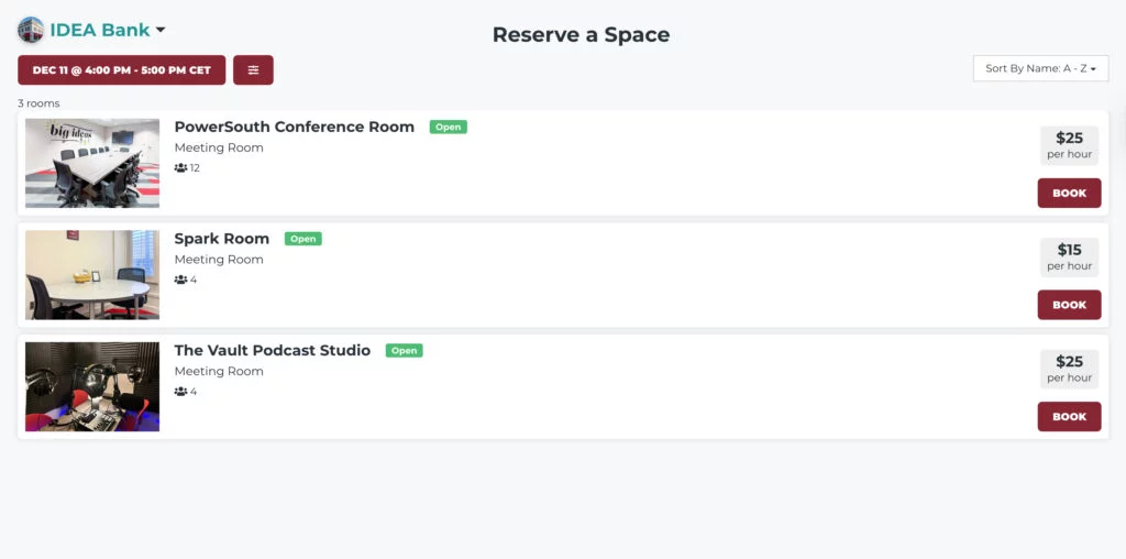 Coworks - coworking client portal example.