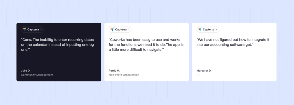 Coworks negative reviews.
