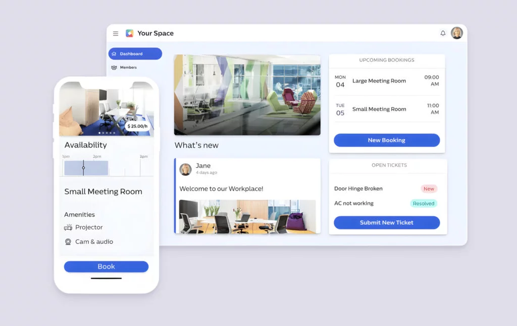 OfficeRnD Flex UI at a glance.