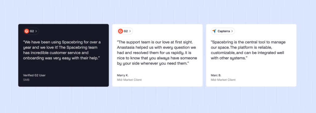 Spacebring positive reviews.