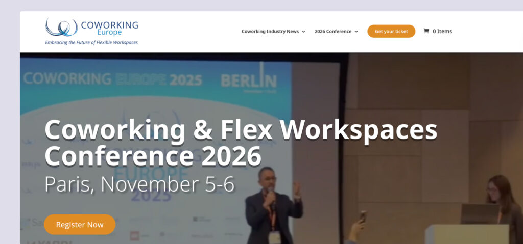 Coworking Europe - coworking conferences.