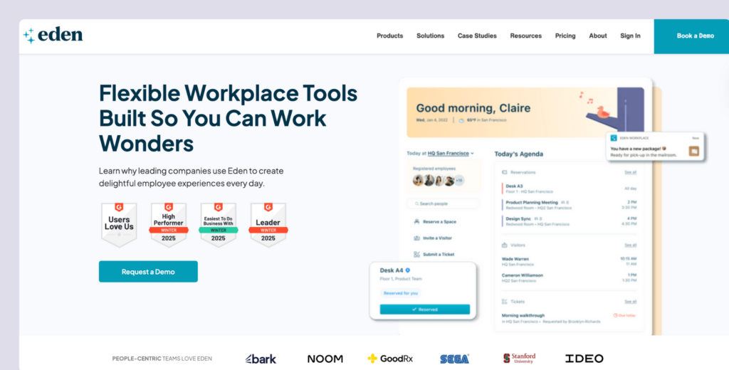 Eden software website.
