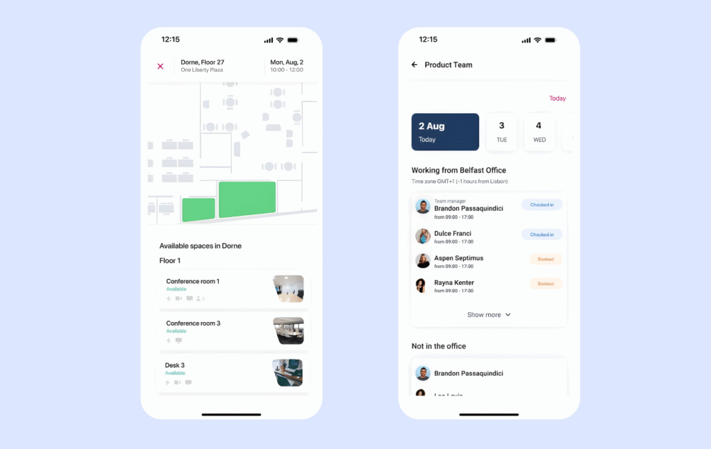 Kadence - updated mobile app views.
