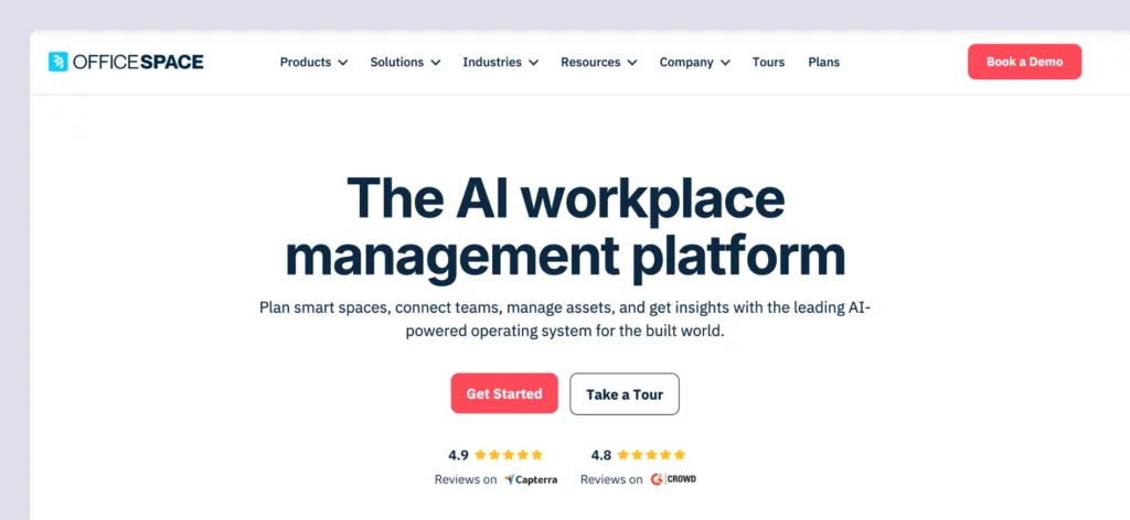 OfficeSpace software website.