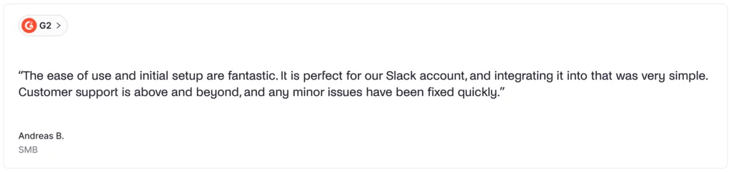 Officely - positive G2 review.