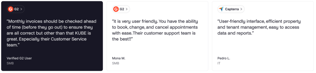 Yardi Kube - positive user reviews.