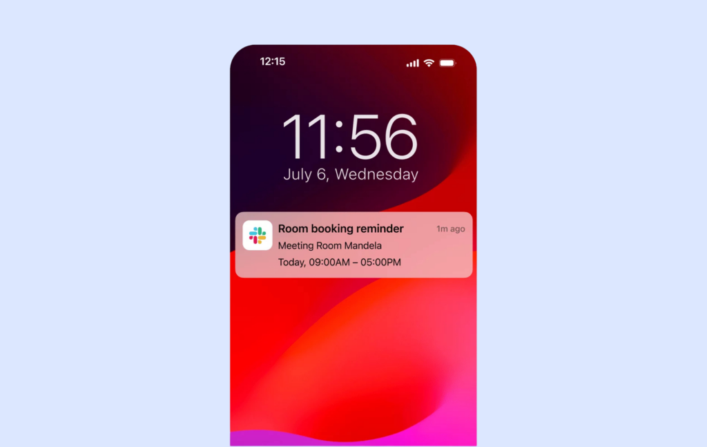 Archie - Intégration Slack pour l'envoi d'un réservation de salle.