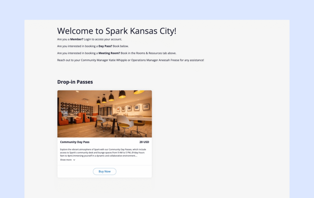Cobot - client portal example.