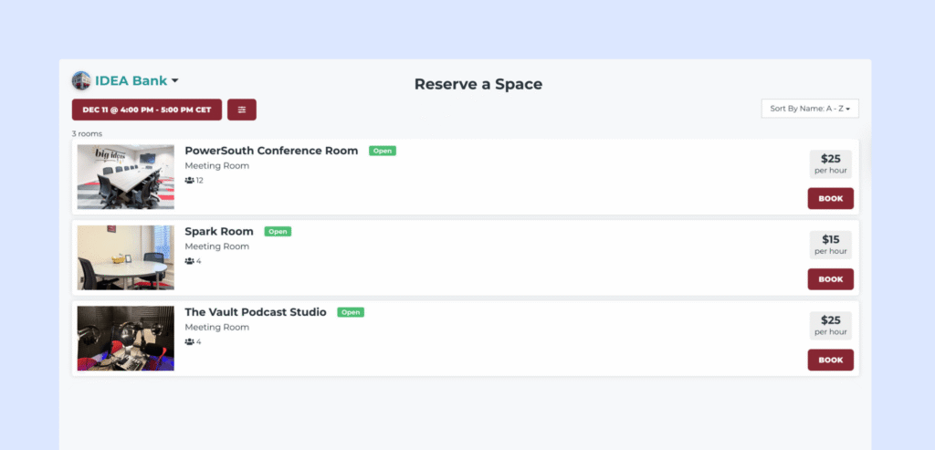 Coworks - client portal example.