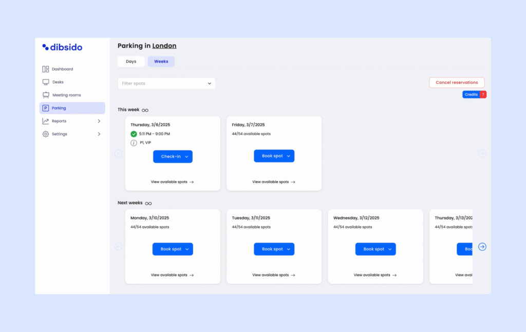 Nombre de vues de l'application Dibsido.