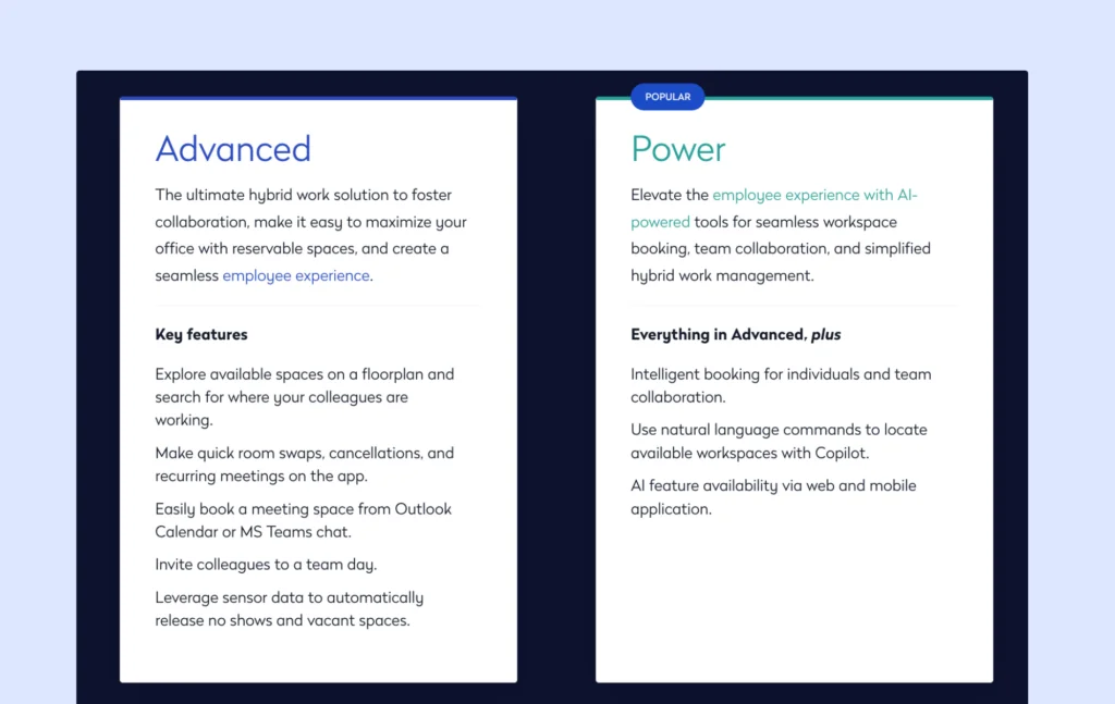 Eptura Engage - pricing plans.