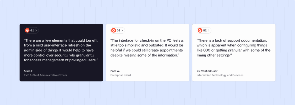 Lobbytrack: opiniones negativas.