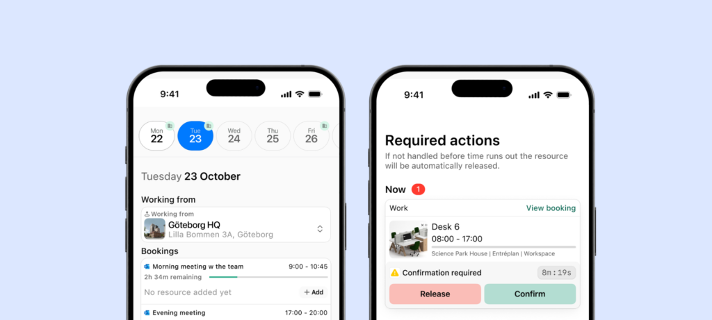 Awaio - mobile app views.