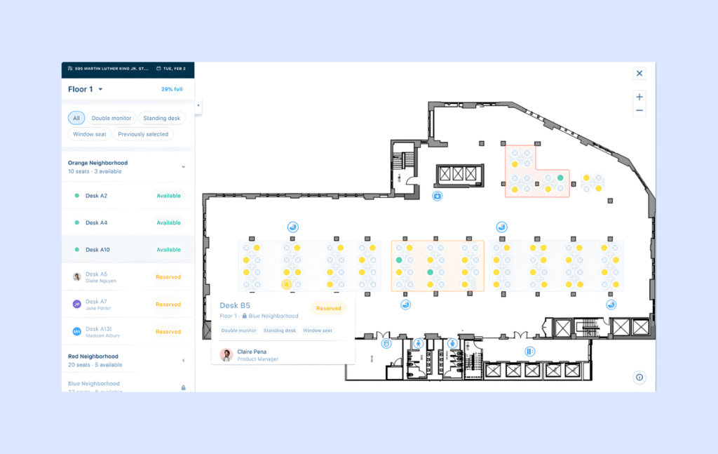Interface du logiciel Eden.