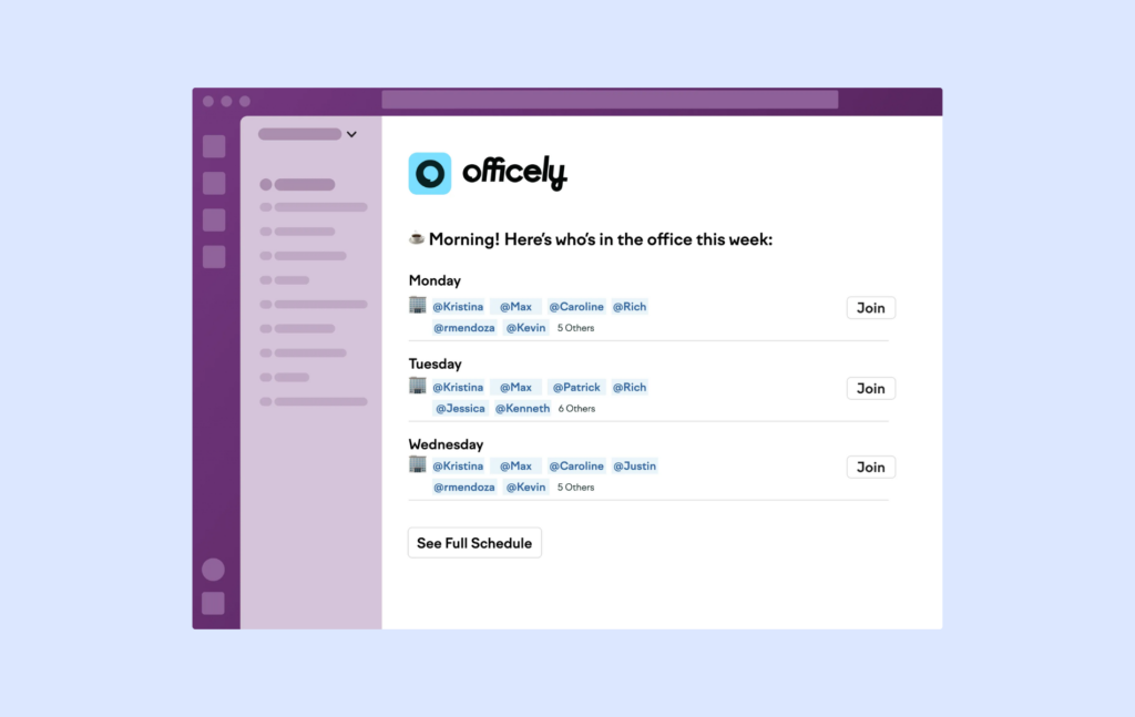 Officely - Slack app.