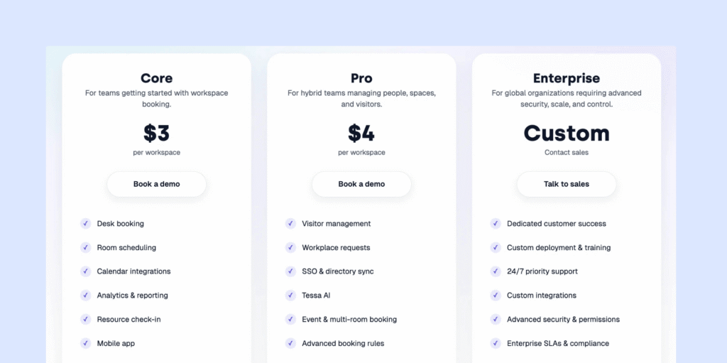 Tactic - updated pricing plans.