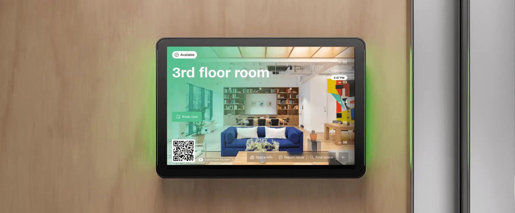 Archie meeting room display hardware cover