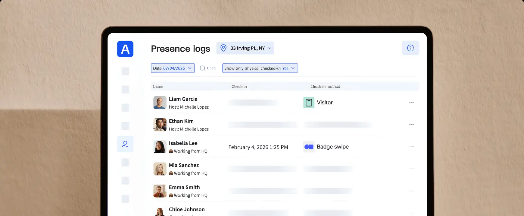 Archie Presence employee attendance tracking app.