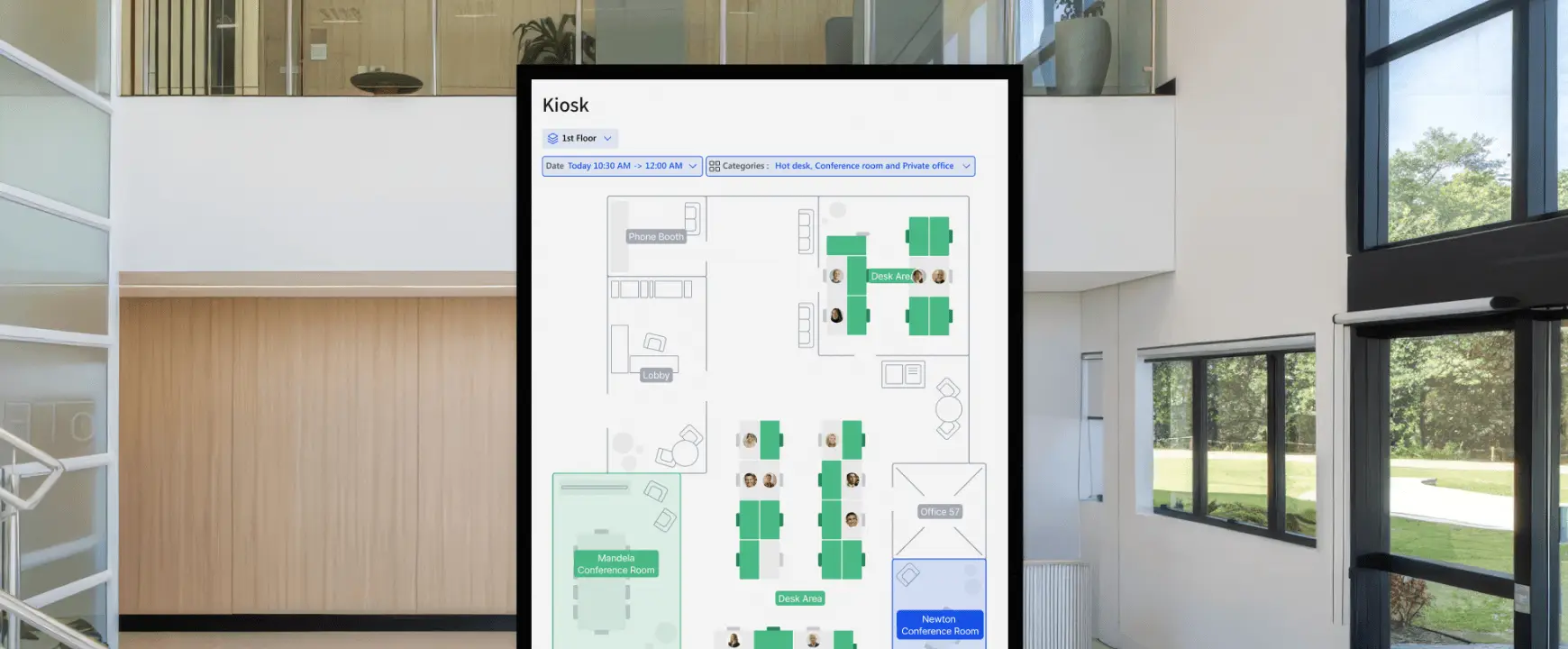 Archie kiosk office wayfinding cover.